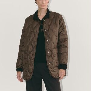 NWOT Everlane The Quilted Liner Size S Earth Brown